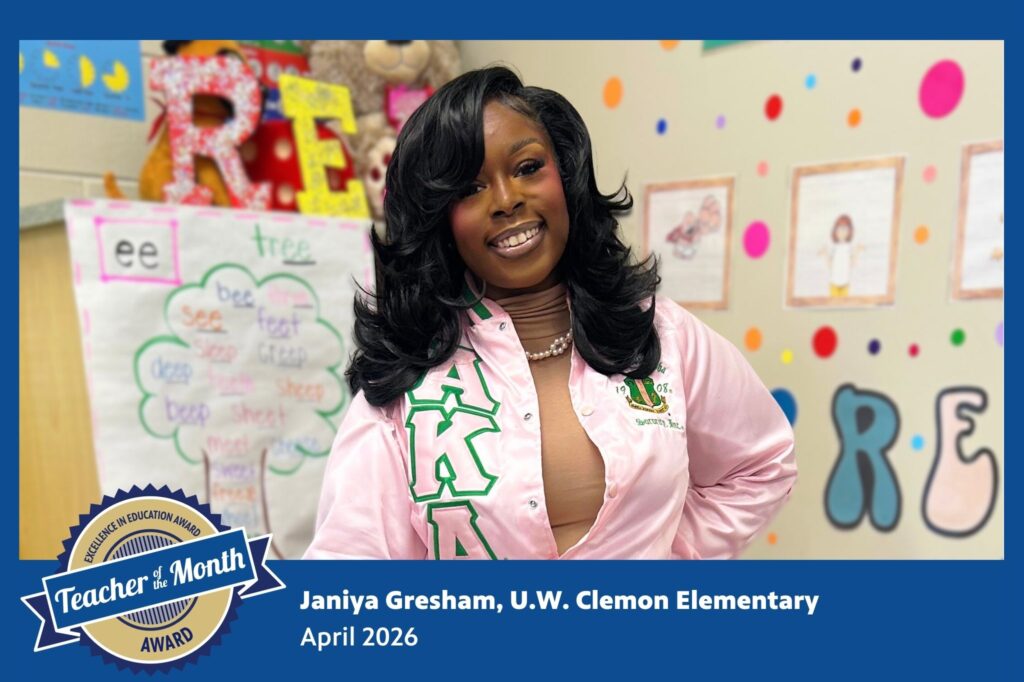 APT Teacher of the Month, April 2026: Janiya Gresham